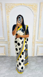 Ajrakh Primum Modal Silk Saree With Blouse