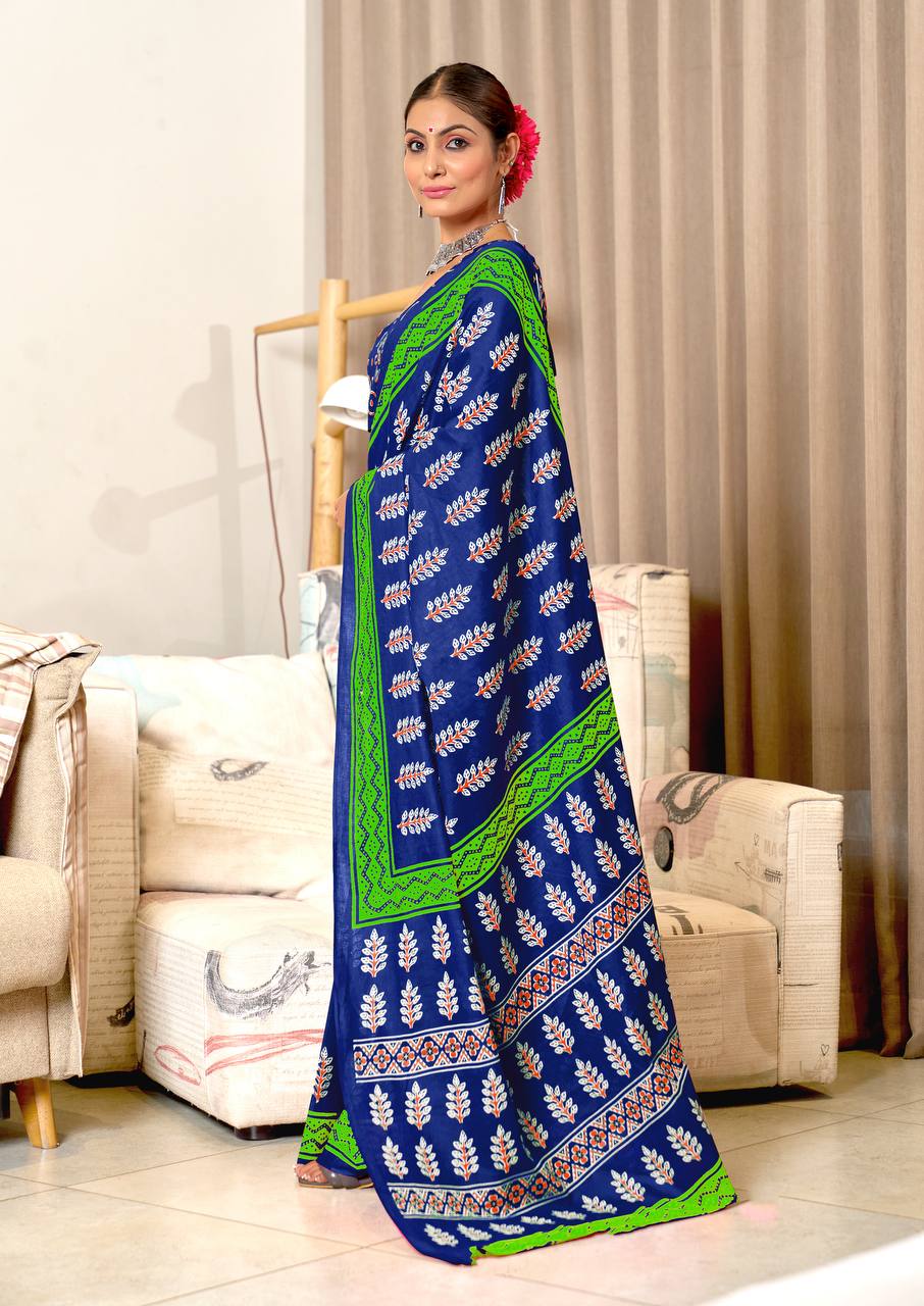 Designer Soft Cotton Saree