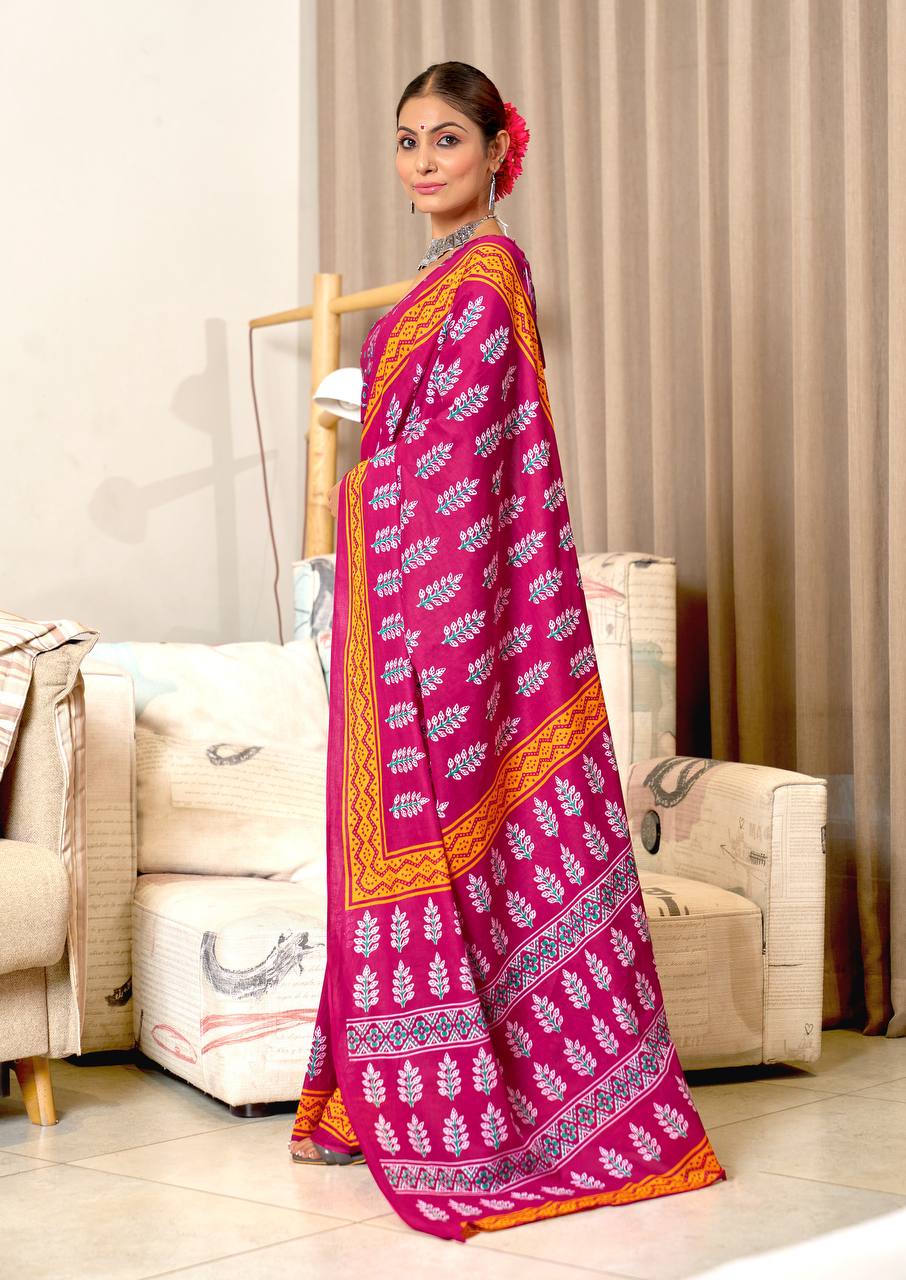 Designer Soft Cotton Saree