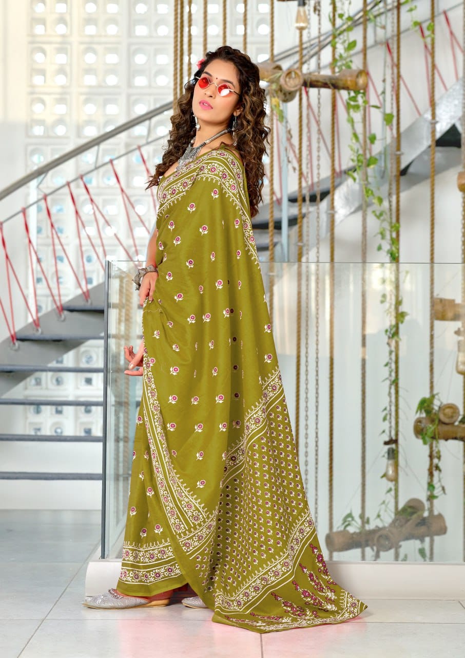 Designer Soft Cotton Saree