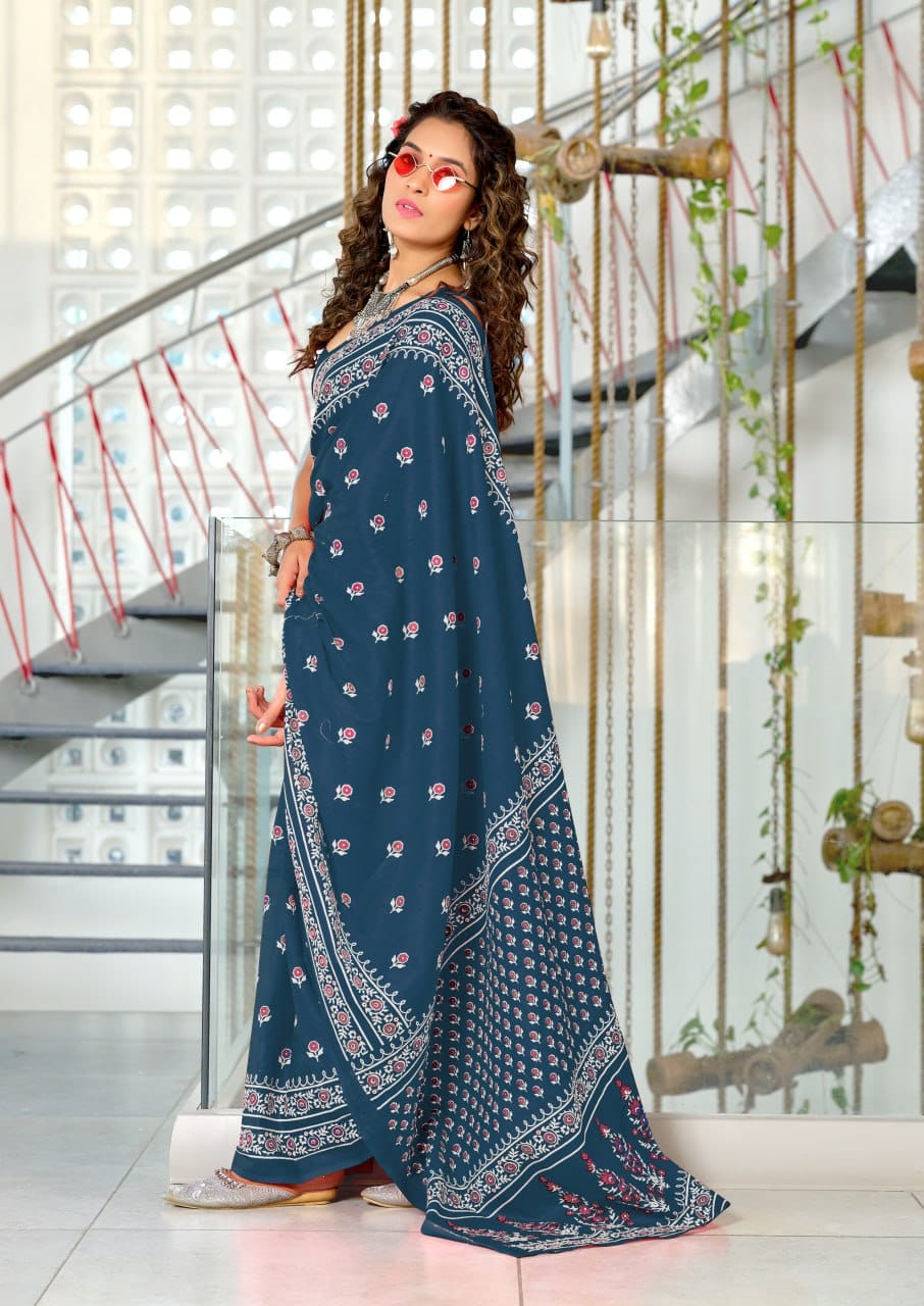 Designer Soft Cotton Saree