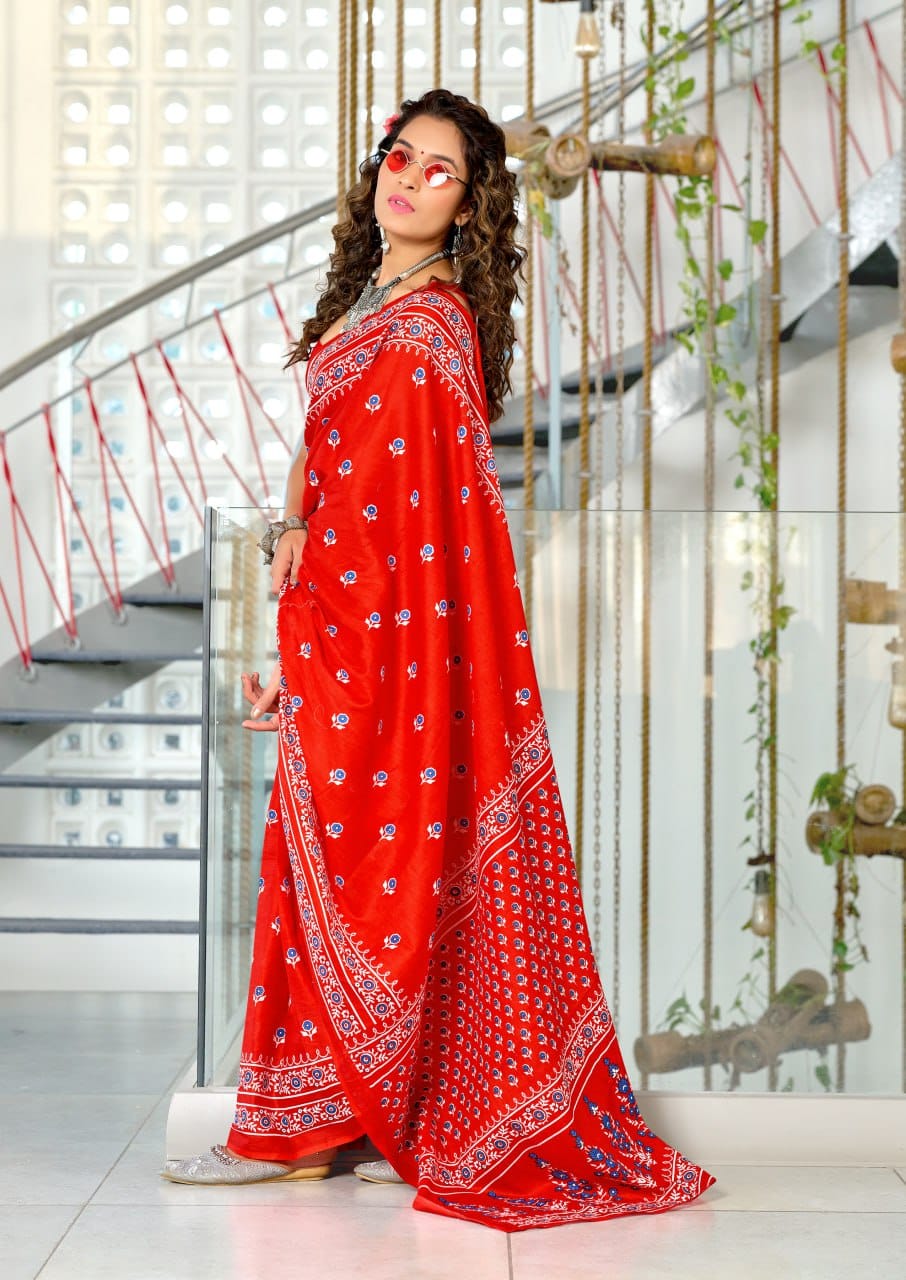 Designer Soft Cotton Saree