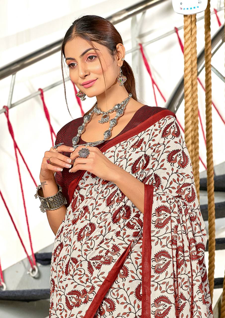 Designer Soft Cotton Saree