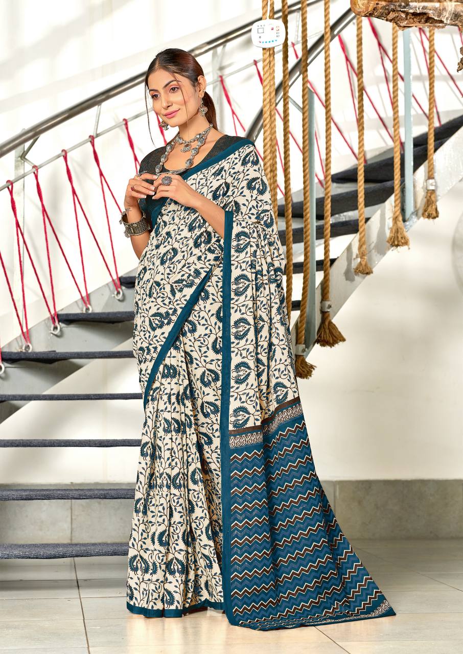Designer Soft Cotton Saree