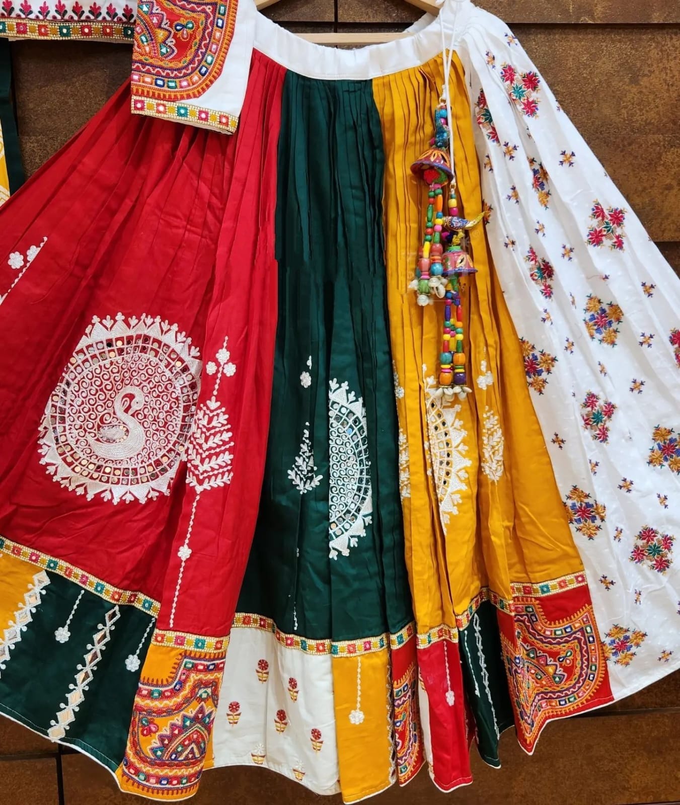 Multi Color Soft Butter Silk Chaniya Choli | Fancy Digital with Real Mirror Work for Traditional Wear