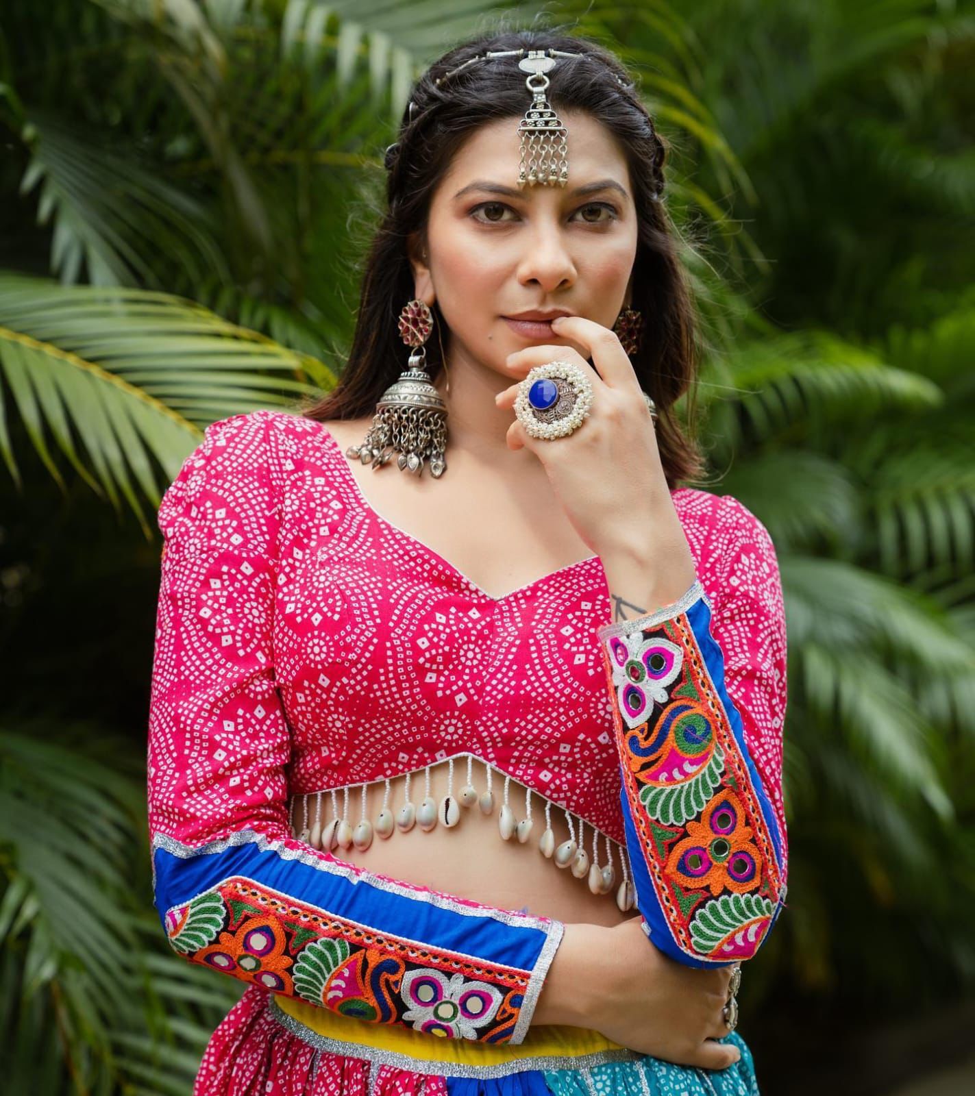 Multi Soft Butter Silk Chaniya Choli | Fancy Digital with Real Mirror Work for Traditional Wear