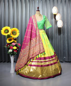 Yellow Soft Butter Silk Chaniya Choli | Fancy Digital with Real Mirror Work for Traditional Wear