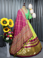 Yellow Soft Butter Silk Chaniya Choli | Fancy Digital with Real Mirror Work for Traditional Wear