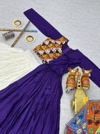 Gamthi Mirror Work Navratri Lehenga Set Cotton Perfect for Garba Nights