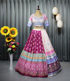 Soft Butter Silk Chaniya Choli | Fancy Digital with Real Mirror Work for Traditional Wear