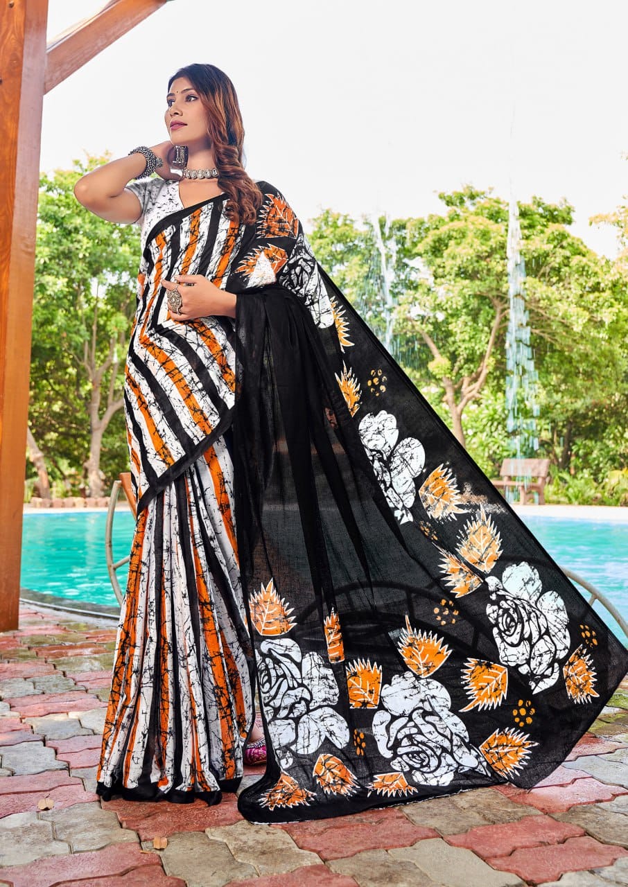 Designer Soft Cotton Saree