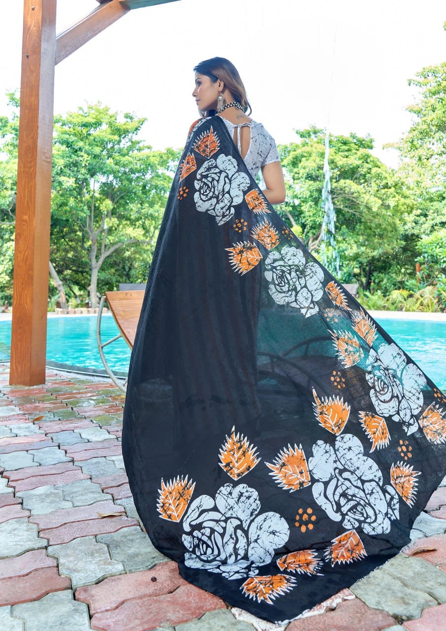 Designer Soft Cotton Saree