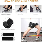 Resistance Bands Set with Handles, 5 Bands (10-35 lbs), Exercise Kit with Door Anchor, Ankle Straps, Carry Bag