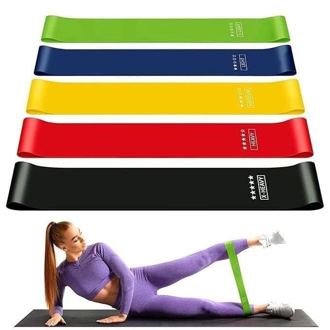 Resistance Bands Set, 5 Levels, Full Body Workout Exercise Bands for Home Gym, Training and Yoga