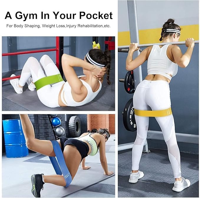 Resistance Bands Set, 5 Levels, Full Body Workout Exercise Bands for Home Gym, Training and Yoga