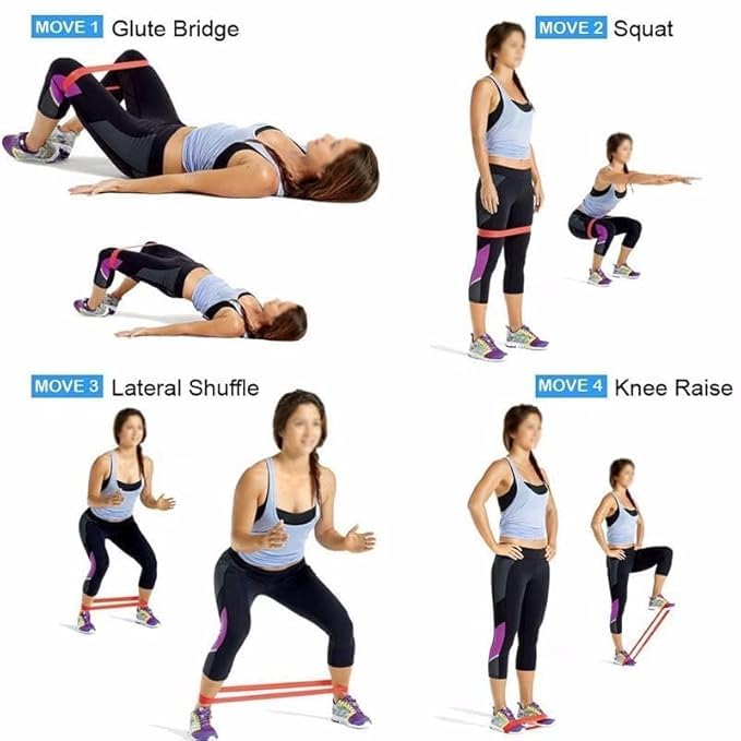 Resistance Bands Set, 5 Levels, Full Body Workout Exercise Bands for Home Gym, Training and Yoga