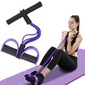 4-Tube Resistance Band Exercise Equipment, Multi-Function Fitness Rally for Waist, Leg, Shoulder, Wrist Workouts, Body Toning