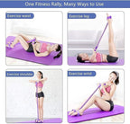 4-Tube Resistance Band Exercise Equipment, Multi-Function Fitness Rally for Waist, Leg, Shoulder, Wrist Workouts, Body Toning