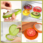 4Pc Fruit Vegetable Storage Box Set, Box Capacity: 250 gms